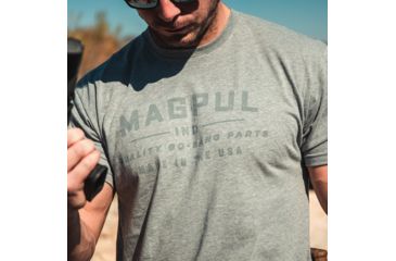 Image of Magpul Industries Go Bang Parts CVC T-Shirt, Athletic Heather, Medium, MAG1112-030-M