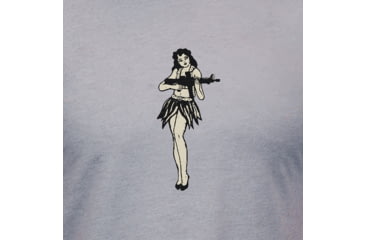 Image of Magpul Industries Hula Girl CVC Graphic T-Shirts - Mens, Charcoal Gray Cotton/Polyester Short Sleeve, XL, MAG1117-010-XL