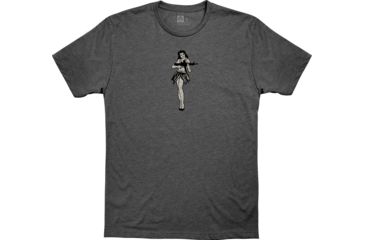 Image of Magpul Industries Hula Girl CVC T-Shirt, Charcoal Heather, Small, MAG1117-011-S