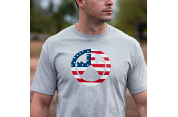 Image of Magpul Industries Independence Icon T-Shirt - Mens, Athletic Gray Heather, Short Sleeve, Small, MAG1281030S