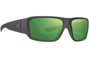 Image of Magpul Industries Rift Shooting Glasses, Black Frame, Violet Lens/Green Mirror, MAG1126-1-001-4050