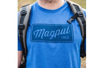 Image of Magpul Industries Rover Block CVC T-Shirt, Royal Heather, Medium, MAG1116-424-M