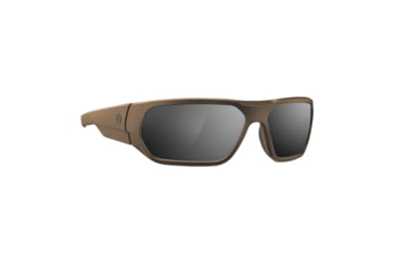 Image of Magpul Industries Radius Shooting Glasses, Gray/Silver Mirror Polycarbonate Flat Dark Earth, MAG1145-1-245-1110