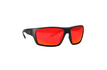 Image of Magpul Industries Terrain Shooting Glasses, Gray/Red Mirror Polycarbonate Black, MAG1146-0-001-1140
