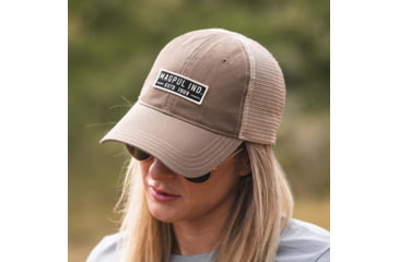 Image of Magpul MAG1260-252 Established Garment Trucker Hat Driftwood Adjustable Snapback MAG1260252