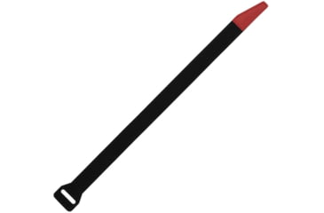 Image of Magpul Industries DAKA Gear Straps, 12in x 0.75in, 4 Pack, Matte, Black/Red, MAG1442-BLK