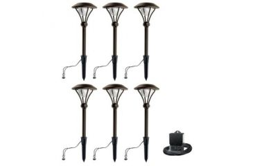 Image of Malibu LED Low Voltage Cast Aluminum Pathway Light Kit 83 Lumens 6pk,Bronze 8406-2904-06