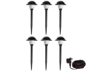 Image of Malibu LED Low Voltage Plastic Tier Kit 6 pk,Black 8401-2990-06