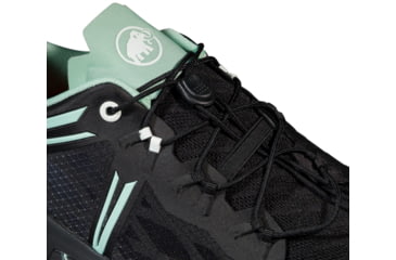 Image of Mammut Sertig TR Low Running Shoe - Mens, Black/Neo Mint, 10.5US, 3030-04940-00733-1105