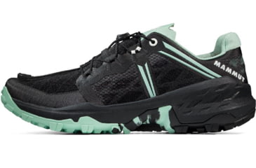 Image of Mammut Sertig TR Low Running Shoe - Mens, Black/Neo Mint, 10.5US, 3030-04940-00733-1105