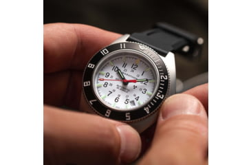 Image of Marathon Arctic Steel Navigator w/ Date Automatic Unisex Watches, 41mm, Sapphire, 3-Piece Rubber Strap Kit, Black, WW194030SS-0530