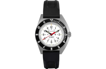 Image of Marathon Arctic Steel Navigator w/ Date Automatic Unisex Watches, 41mm, Sapphire, 3-Piece Rubber Strap Kit, Black, WW194030SS-0530