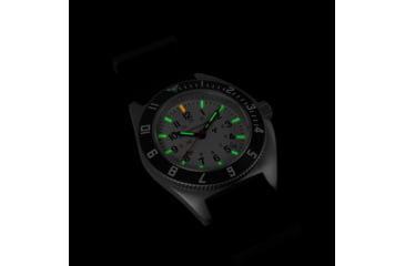 Image of Marathon Arctic Steel Navigator W/ Date On Nylon Defstan Watch, White, 41mm, WW194013SS-0503