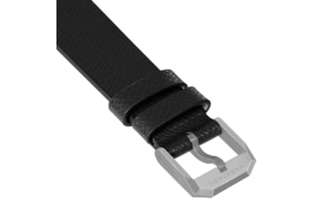 Image of Marathon Cross Hatch 2-Piece Strap, Italian Leather, Parkerized Buckle, 20mm, Black, Standard, WS-LT-BKPS-20-ST