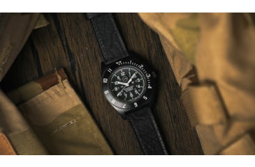 Image of Marathon Limited 250 Edition SSNAV-D Auto Unisex Watch, 41mm Case Diameter, Bi-Directional Bezel, Black Leather Strap, WW194030AN-US250