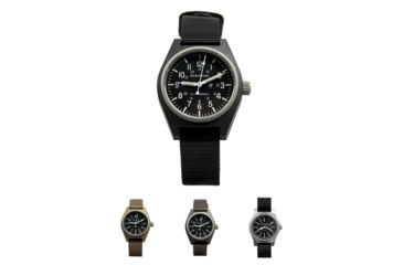Image of Marathon Watch General Purpose Mechanical Wristwatch w/Tritium, GPM, Black, Desert Tan, Sage Green, Stainless Steel