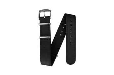 Image of Marathon Leather Nato Watch Strap, 20mm, Black, WS-LDS-BKSS-20-11