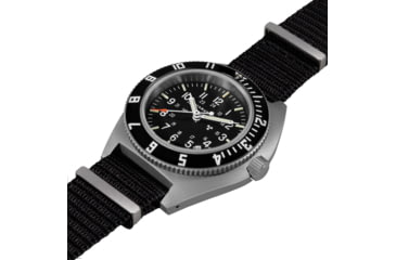 Image of Marathon Steel Navigator Watch w/ Date SSNAV-D On Defstan Nylon, Black, 41 mm, WW194013SS-0103