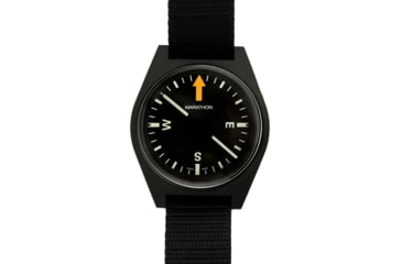 Image of Marathon Unmounted Glow in the Dark Wrist Compass, Black Dial, Black Nylon Nato Strap, CO194001