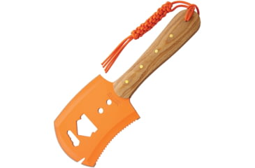 Image of Marbles Chopper with Sheath, 13.63in Overall, 4.25in Orange Finish SS Axe Head With 5in Cutting Edge, Wood Handle, Braided Orange Cord Lanyard, Black Nylon Sheath, MR557 / CHOPPER