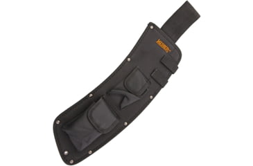 Image of Marbles Parang Belt Sheath, Black nylon construction with embroidered orange M, P0205