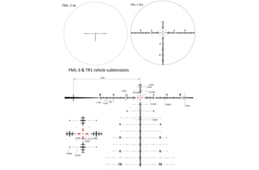 Image of March Scopes 4X-40X52mm Tactical Turret Rifle Scope, FML-3 Reticle, With Illumination, Black, D40V52GFIML10 FML-3