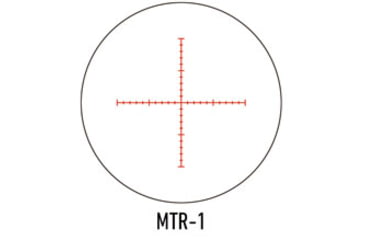 Image of March Scopes Normal Turret 2.5-25x52mm, 30mm Tube, Second Focal Plane, MTR-1 Reticle, MOA, Black, D25V52IMTR-1 Reticle