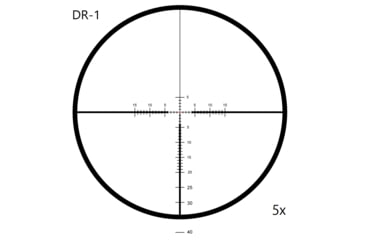 Image of March Scopes Tactical Turret Rifle Scope, 1-10x24mm, 30mm tube, DR-1 Reticle, w/6-level Illumination, w/Custom Unimount, Black, NSN None, D10SV24FIML-P DR-1 Reticle