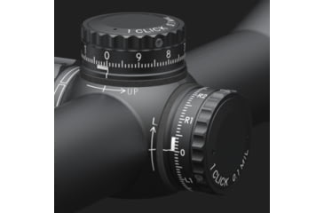 Image of March Scopes Normal Turrets 3-24x52mm Rifle Scope, 30mm Tube, First Focal Plane, FML-TR1H Reticle, MIL, Black, DE0521