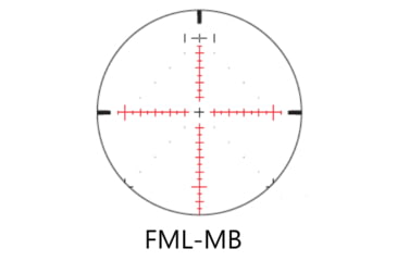 Image of March Scopes Normal Turrets 3-24x52mm Rifle Scope, 30mm Tube, First Focal Plane, FML-MB Reticle, MIL, Black, D24V52FIMLNFML-MB Reticle