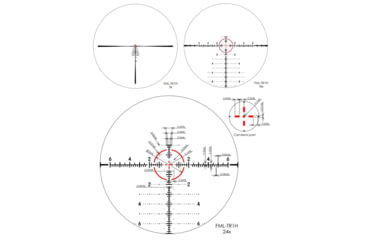 Image of March Scopes Normal Turrets 3-24x52mm Rifle Scope, 30mm Tube, First Focal Plane, FML-TR1H Reticle, MIL, Black, DE0521