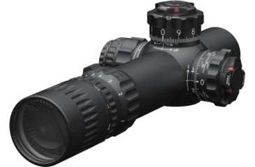 Image of March Scopes Shorty 1-10x24mm Riflescope with Shuriken lockable turrets, FMC-3 Reticle, Black, Black, D10SV24LXFMC-3