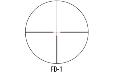 Image of March Scopes Tactical Turret Rifle Scope, 1,5-15x42mm, 30mm tube, FD-1 Reticle, w/6-level Illumination, Black, NSN None, D15V42TIML FD-1 Reticle