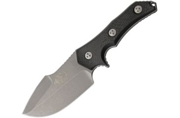 Image of Marfione Custom Knives Apex Fixed Blade Apocalyptic Fixed Blade Knife, 3.625in, Clip Point, Black, Carbon Fiber Handle MFCAPEX