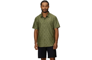 Image of Marmot AirExchange Novelty SS Shirt - Mens, Olive Grove Leaf, M, M16475-42055M