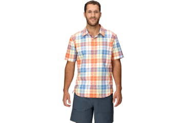 Image of Marmot AirExchange SolarShield Novelty SS Shirt - Mens, Pomelo Wayland Plaid, M, M16075-24293M