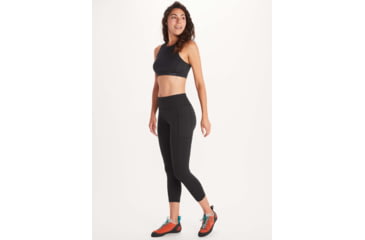 Image of Marmot Leda Sports Bra - Womens, Black, XS, M12625-001-XS
