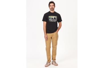 Image of Marmot MMW Gradient Short Sleeve Tee - Mens, Black, Extra Large, M14823-001-XL