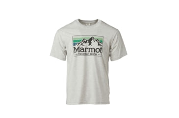 Image of Marmot MMW Gradient Short Sleeve Tee - Mens, Light Grey Heather, Medium, M14823-8626-M