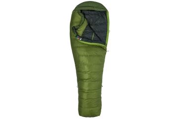 Image of Marmot Never Winter 30 Degrees Sleeping Bags - Men's, Cilantro/Tree Green, Long, Left Zip, 29840-4969-LZ