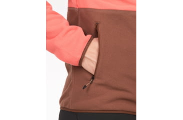 Image of Marmot Rocklin Full Zip Jacket - Womens, Grapefruit/Pinecone, Medium, M12402-22519-M