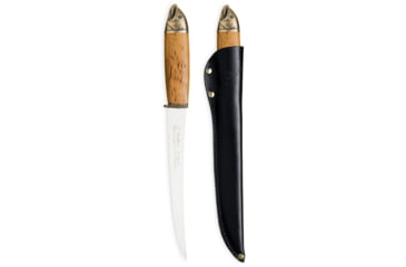 Image of Marttiini Salmon Fillet Fixed Blade Knife, 7.4in, X46Cr13, Finnish Heat-Treated Curly Birch, 552017