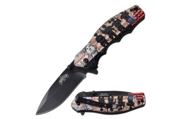 Image of Master USA Spring Assisted Folding Knive, 3.25in Blade, 3CR13 Steel Blade Knive, Military, MU-A104ML