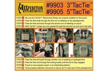 Image of Maxpedition 5inch TacTie (Pack of 4)