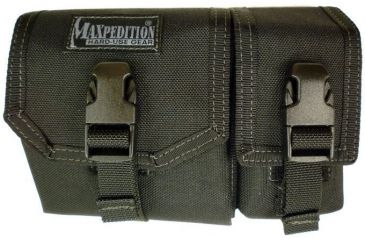 Image of Maxpedition Tear Away Waterproof Map Case with GPS/Compass/Strobe Pouch - Black 0251B