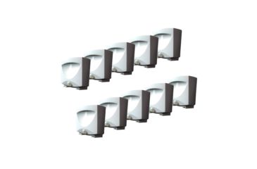 Image of MAXSA Battery Powered Motion Activated LED Outdoor Night Light Pack Of 10, White 41041