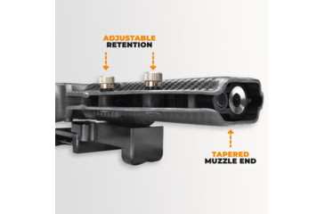 Image of Maxtor Tactical Alloy Competition OWB Holster, H&amp;K VP9L, Right, Carbon Fiber/Orange, ACHOR-VP9L-CF