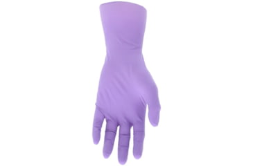 Image of MCR Safety ChemTech Tri-Polymer Blended Disposable Gloves, Powder Free Industrial Food Service Grade, Nitrile Neoprene and Latex Polymers, 12in Length, 6 mil Thickness, Lilac, X - Large, 7036XL
