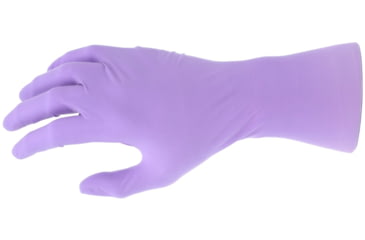 Image of MCR Safety ChemTech Tri-Polymer Blended Disposable Gloves, Powder Free Industrial Food Service Grade, Nitrile Neoprene and Latex Polymers, 12in Length, 6 mil Thickness, Lilac, X - Large, 7036XL