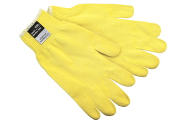 Image of MCR Safety Cut Pro 13 Gauge DuPont Kevlar Shell Cut Resistant Work Gloves, Ultra Light Weight Economy, Yellow, X - Small, 9394XS
